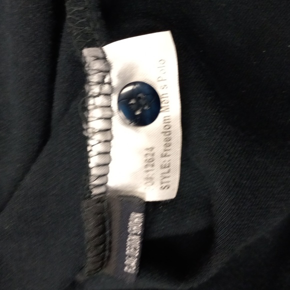 ROCKPOINT FREEDOM RED,WHITE &BLUE SHORT SLEEVE POLO SHIRT WITH STARS ON SHOULDER - Picture 9 of 12